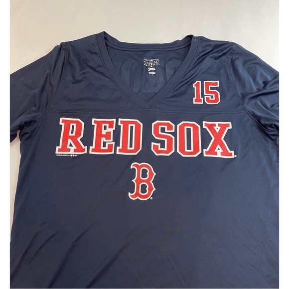 Genuine Merchandise Red Sox PEDROIA # 15  V Neck   Women’s  Top Size: L - Picture 4 of 4